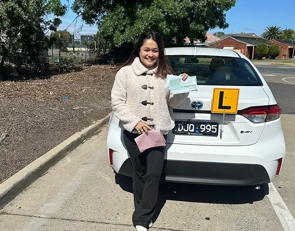 Automatic Driving Lessons 22 Confident new driver after completing automatic lessons in Shepparton