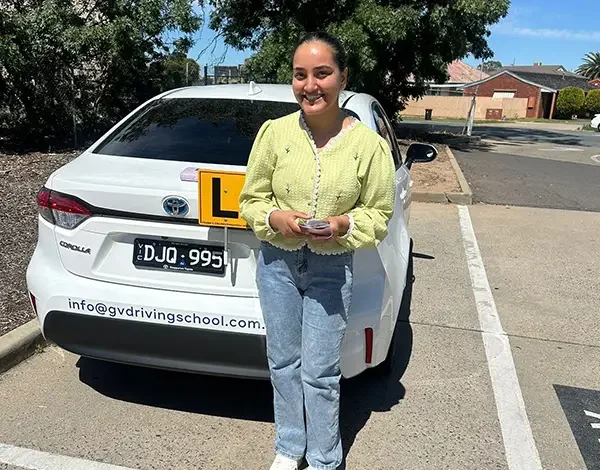 P-plate success after completing automatic driving lessons in Shepparton